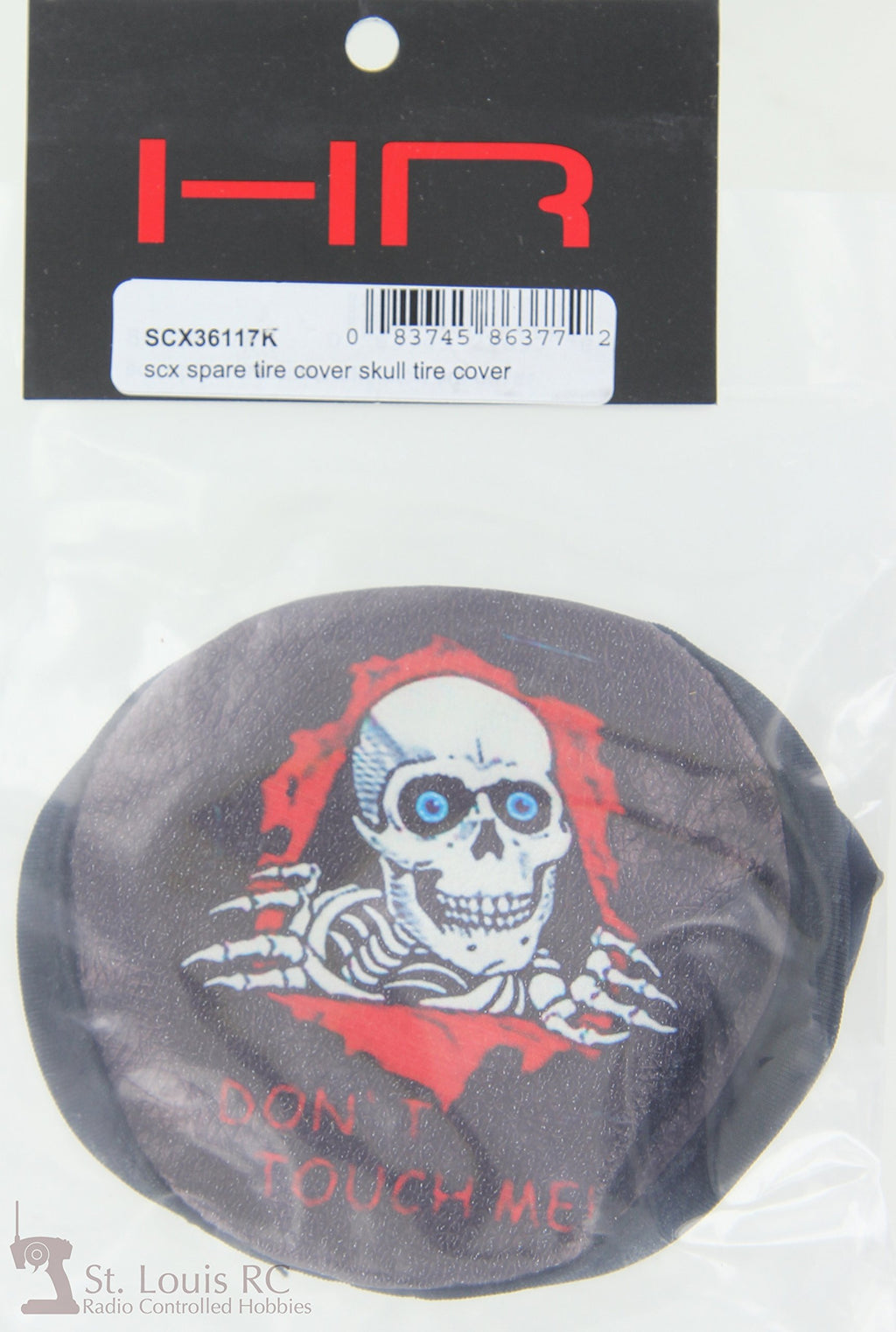 Hot Racing SCX36117K 1/10 Skull Don't Touch Me Spare Tire Cover