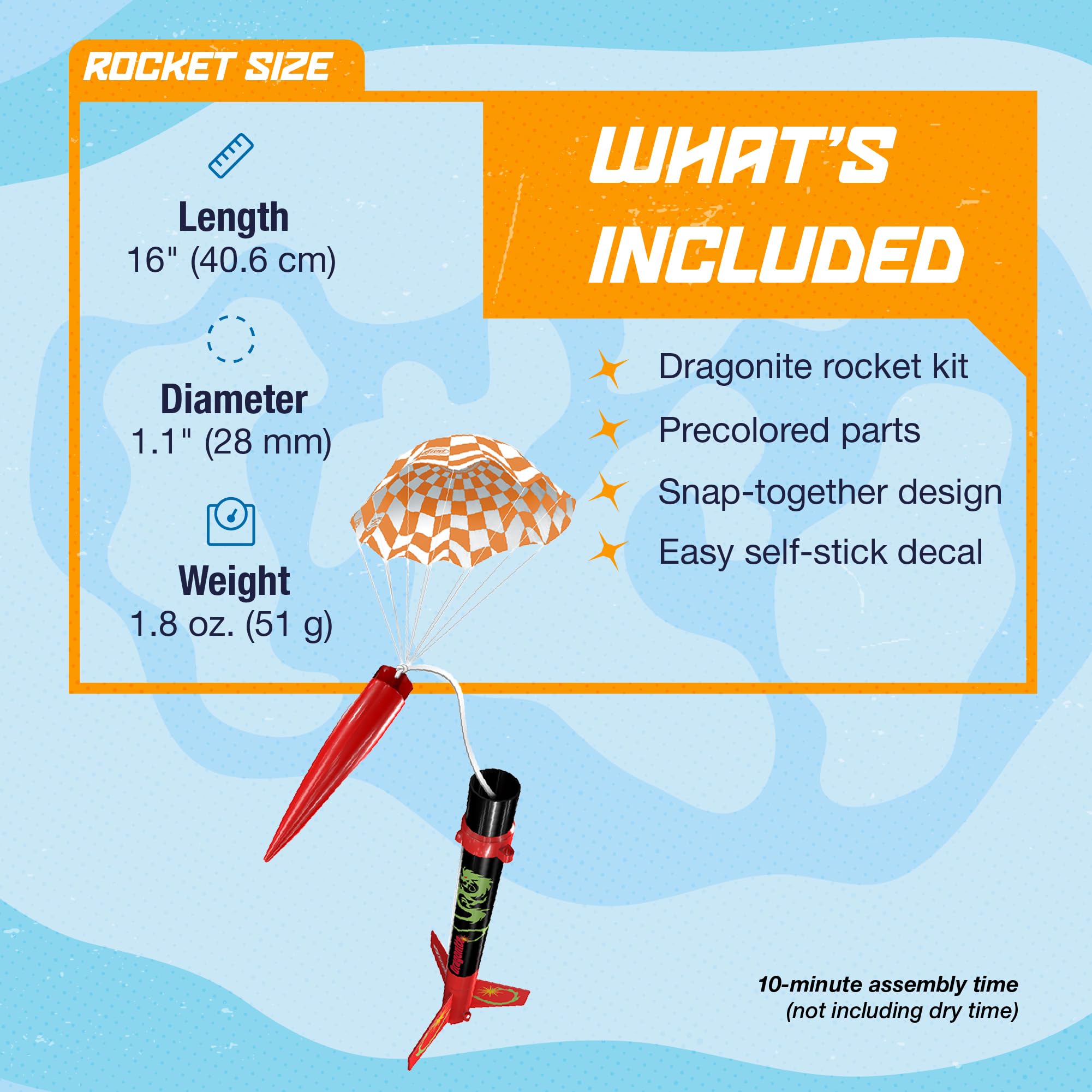 Estes 2169 Dragonite SST Skill Level E2X Rocket Kit