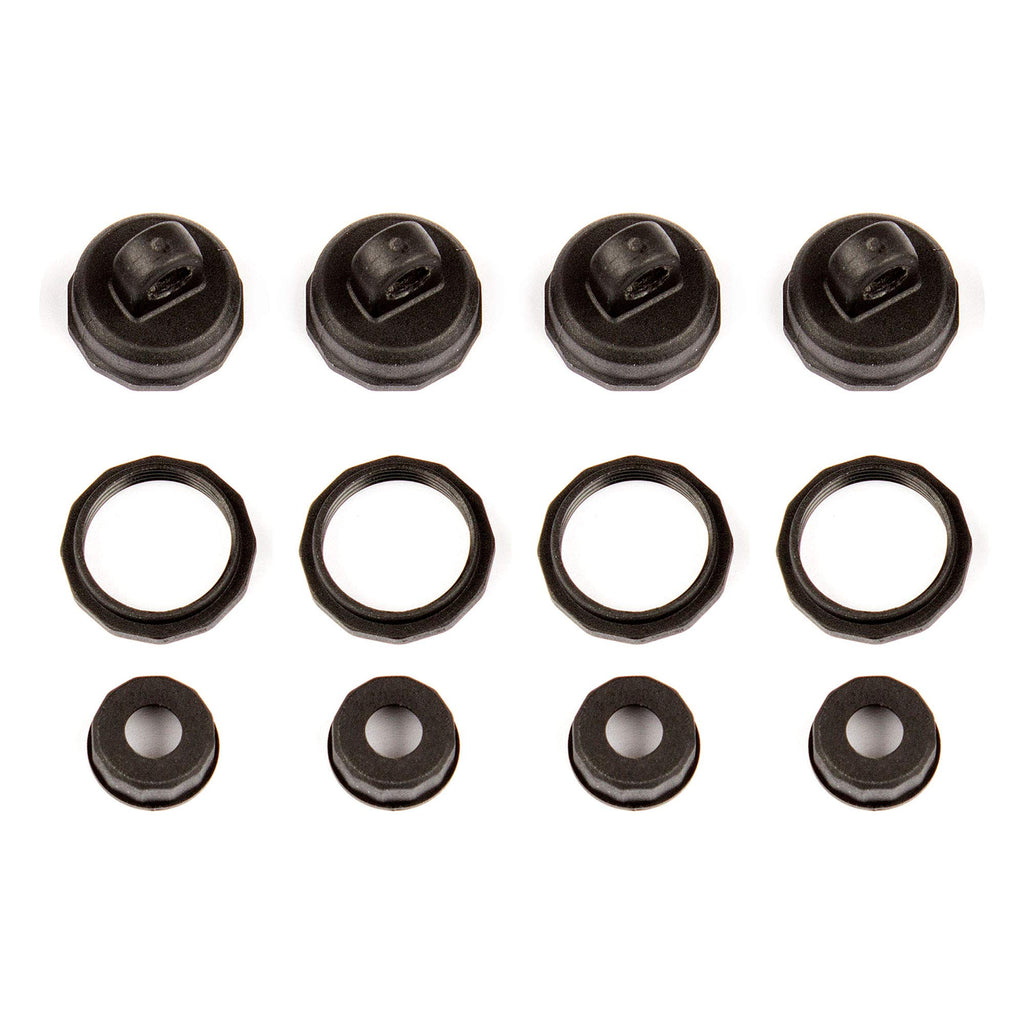 Team Associated 21536 Shock Caps and Collars:14B,14T