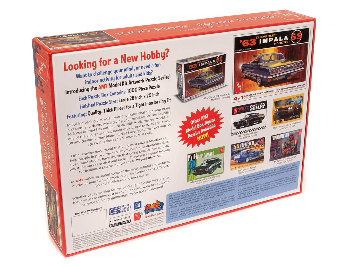 AMT AWAC0094 1963 Chevy Impala Hardtop 1,000 pc Jigsaw Puzzle