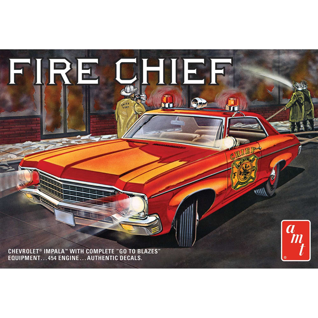 AMT 1162 1/25 1970 Chevy Impala, Fire Chief Model Kit