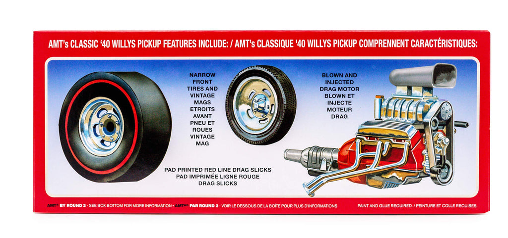 AMT 1145 1/25 1940 Willys Pickup Gasser, Coca Cola 2T Model Kit