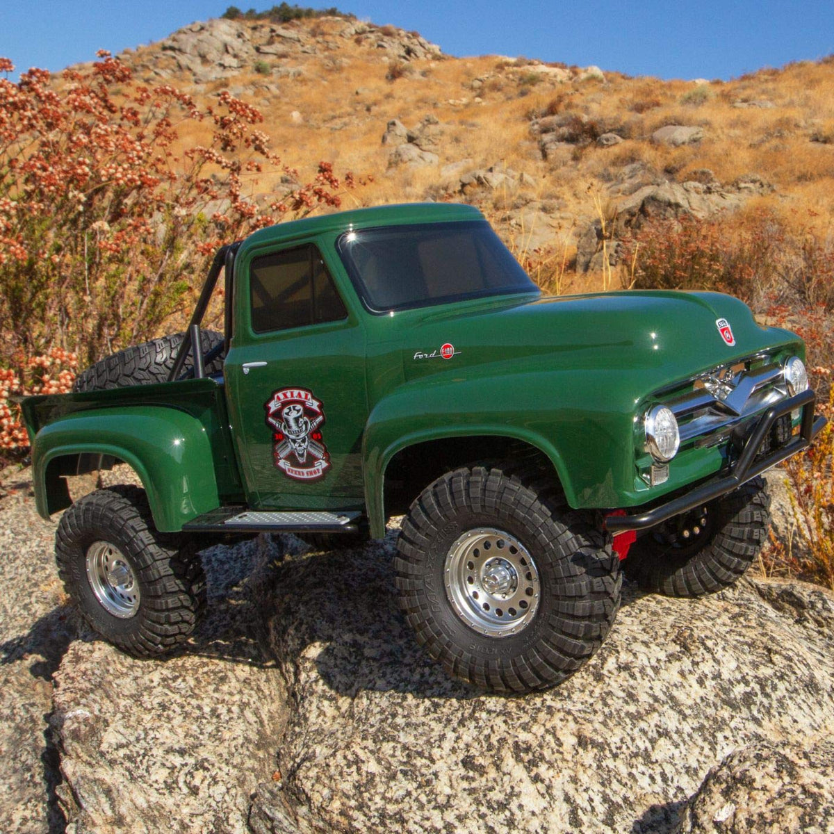 Axial AXI03001T2 SCX10 II 1955 Ford 1/10th 4wd RTR, Green
