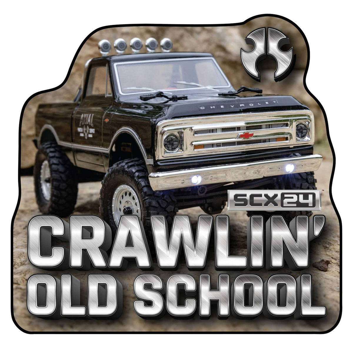 Axial AXI-2278 Axial Crawlin' Old School Sticker