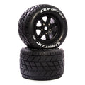 DuraTrax DTXC5626 Bandito MT Belt 3.8 Mounted F/R 0 Offset Black 17mm (2)