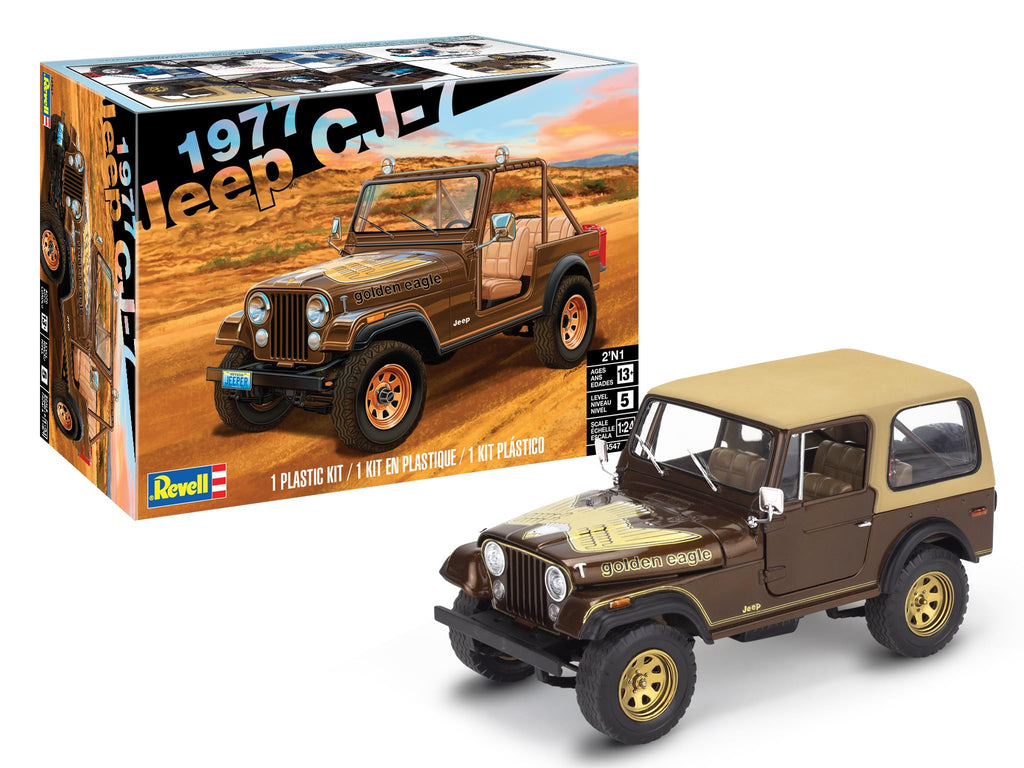 Revell 145479090 1/24 77 Jeep CJ7 2N1 Model Kit