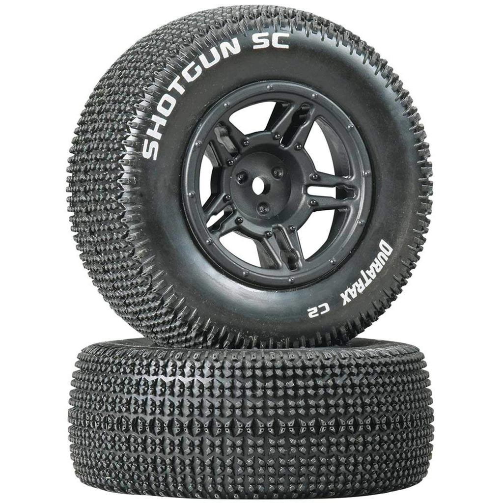 DuraTrax DTXC3687 Shotgun SC Tire C2 Mntd Blk Slash Blitz SCRT10 (2)