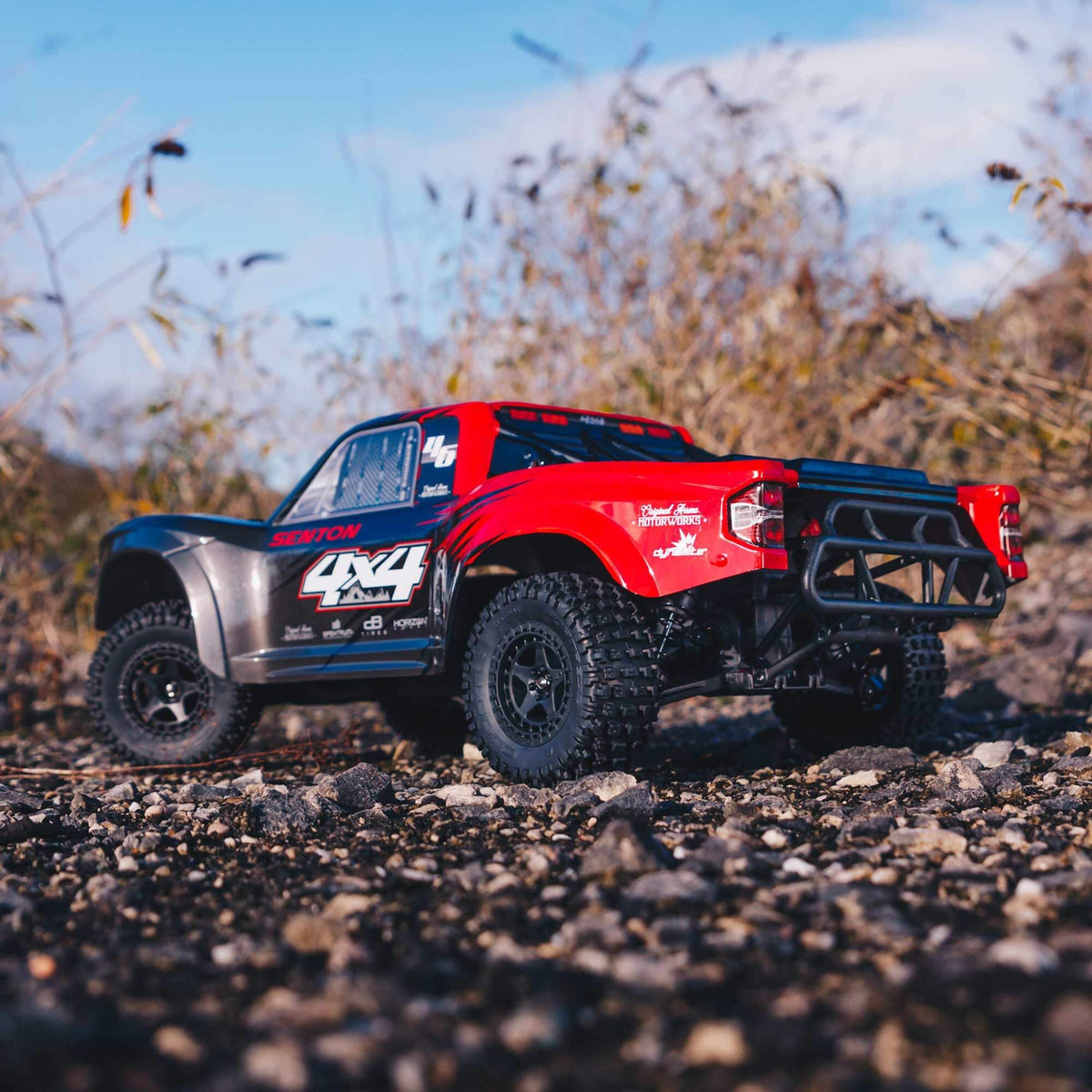 Arrma ARA4203XV3T1 1/10 SENTON 4x4 MEGA 550 BRUSHED SHORT COURSE TRUCK RTR, RED