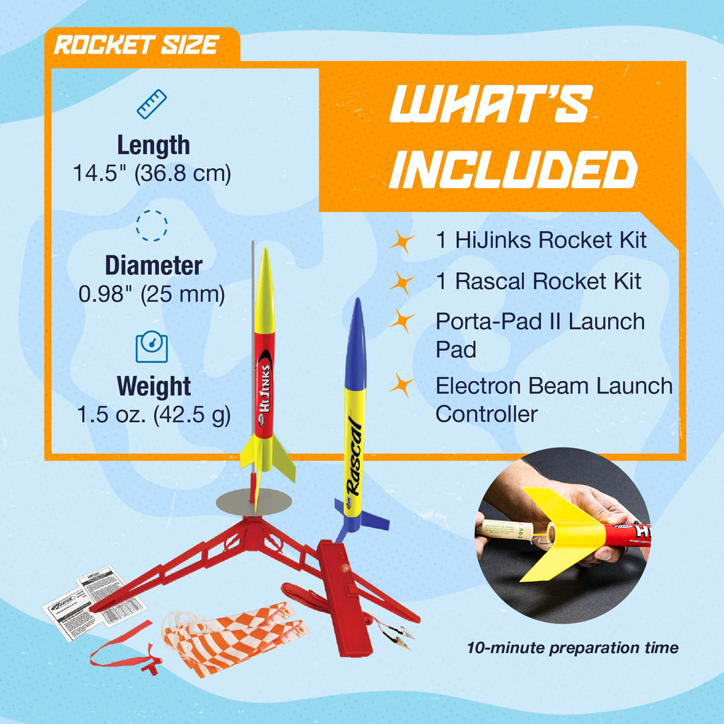 Estes 1499 Rascal/HiJinks Launch Set RTF Ready-to-Fly
