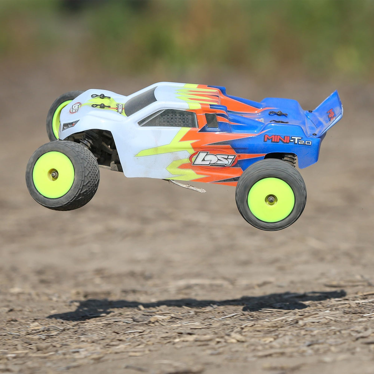 Losi LOS01015T2 Mini-T 2.0 Truck RTR, Blue/White: 1/18 2wd