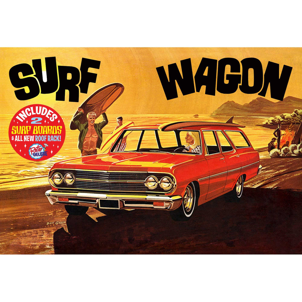 AMT 1131 1965 Chevy Chevelle Surf Wagon 4-in-1 1/25 Model Kit New