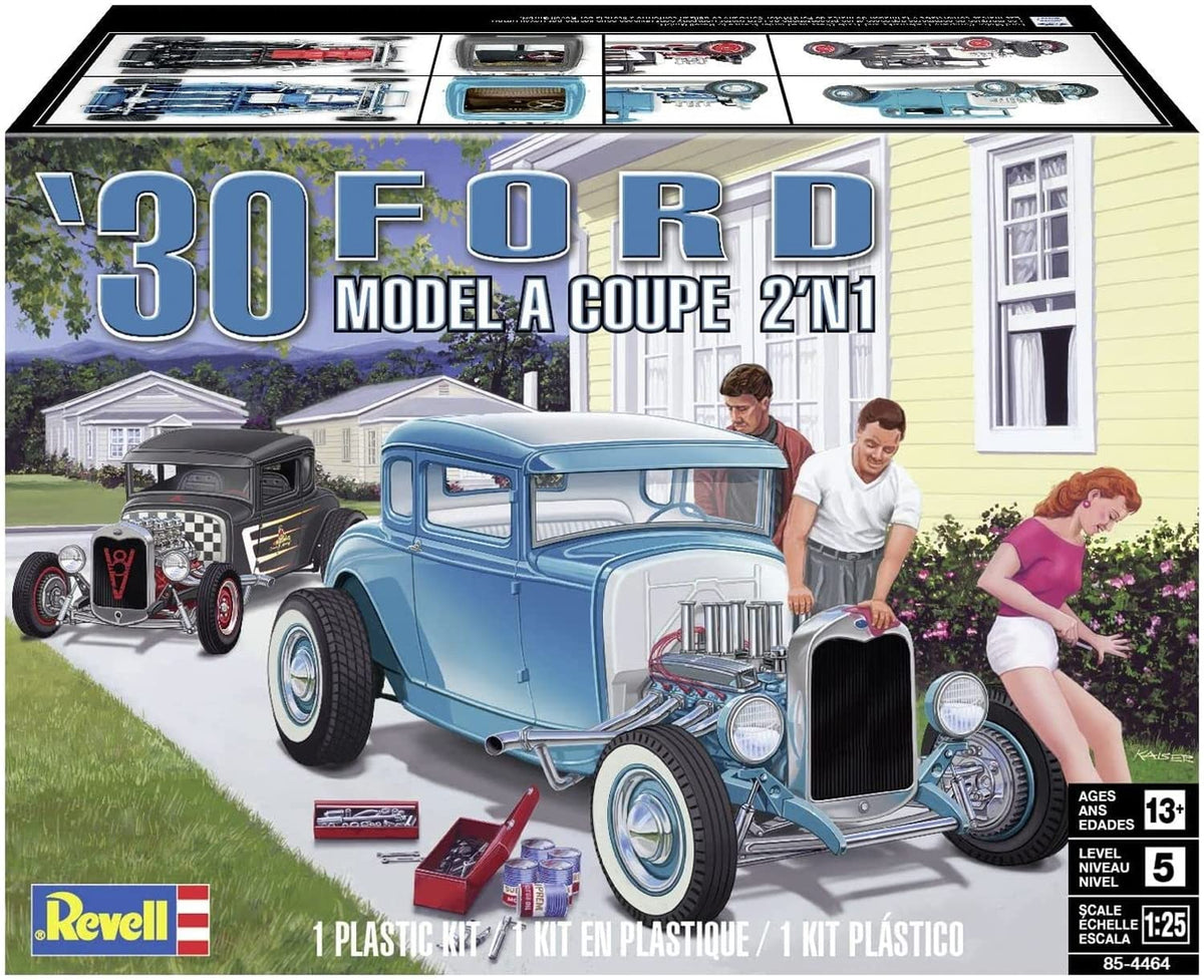 Revell 85-4464 1:25 1930 Ford Model A Coupe 2N1 Model Kit