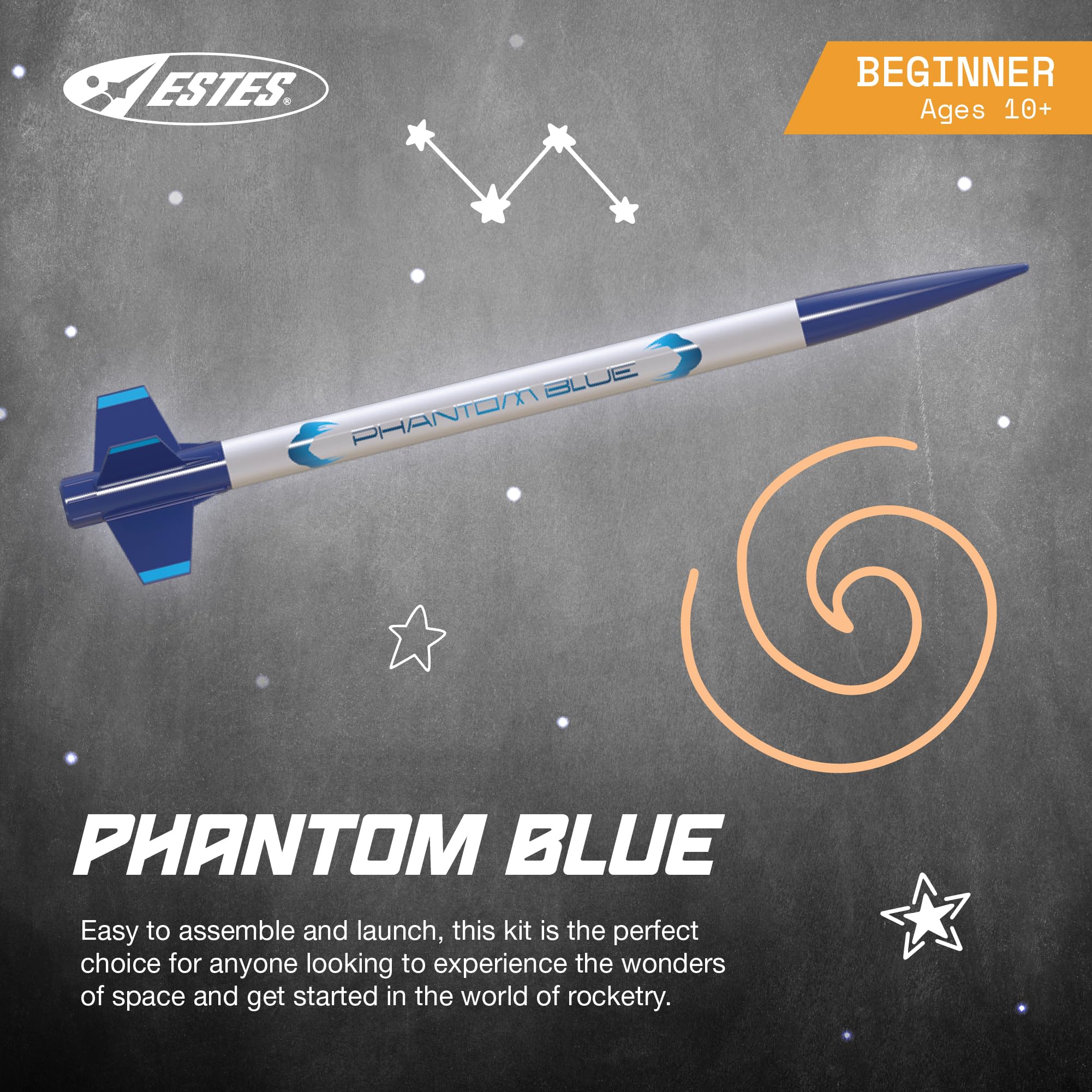 Estes 2483 Phantom Blue Rocket ARF