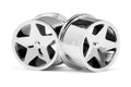 HPI Racing 114279 Q32 Super Star Wheel Set F/R (Chrome18X10/18X14/4pcs)