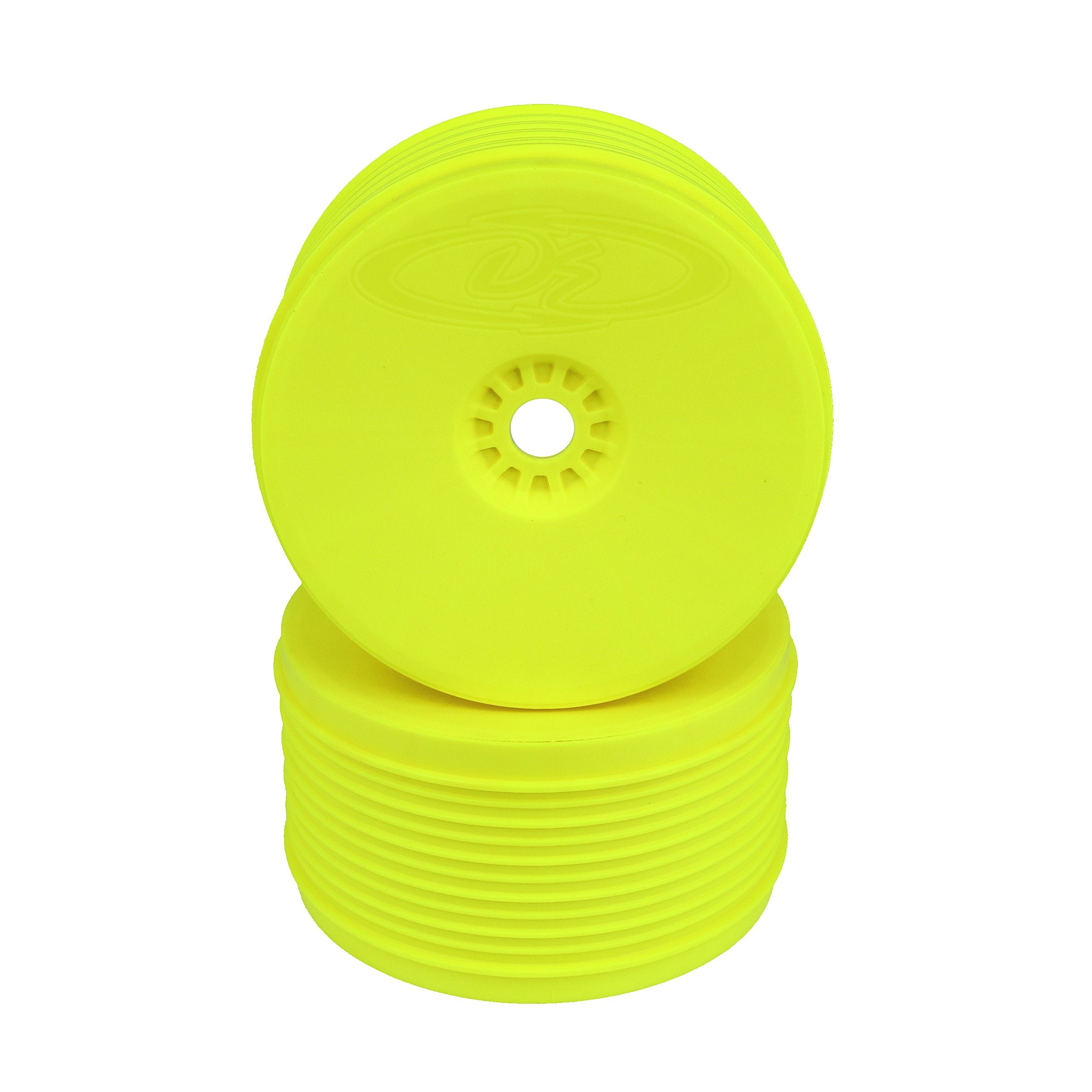 DE Racing PT48Y Yellow Speedline Plus Truggy Wheels for 1/8 Truggy (4pcs)