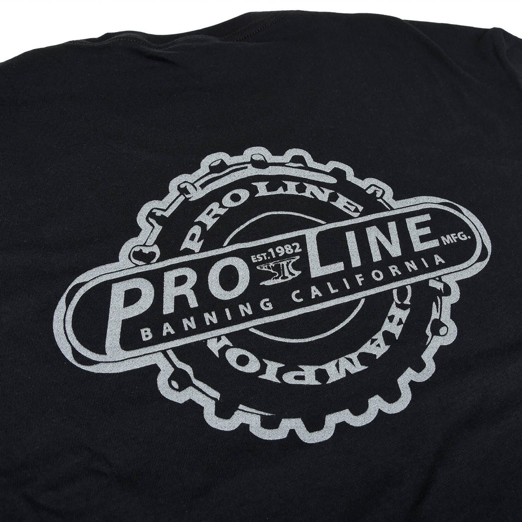 Pro-Line 9855-03 Pro-Line Manufactured Black T-Shirt - Large