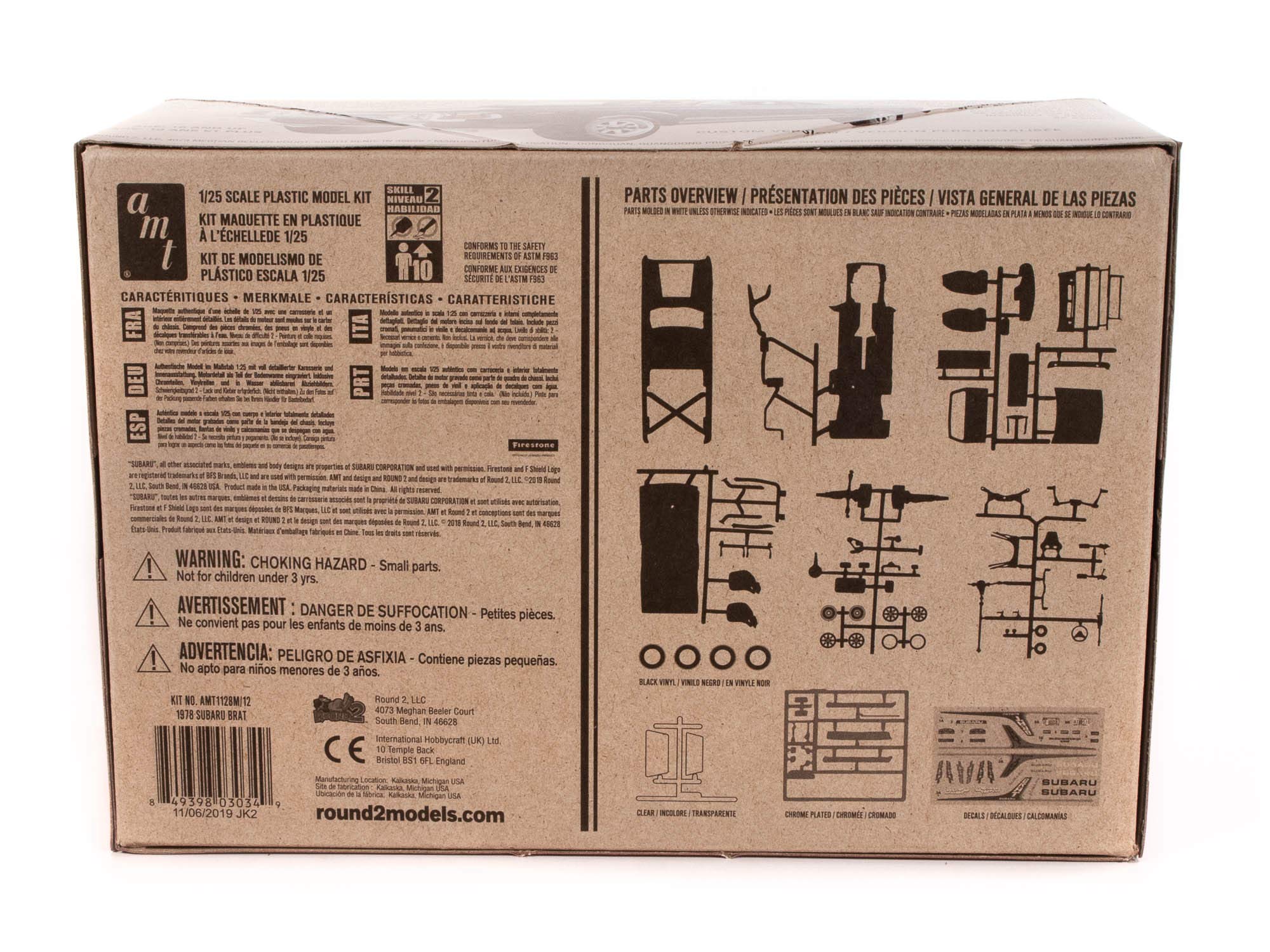 AMT 1128 1/25 1978 Subaru Brat Pickup 2T Model Kit