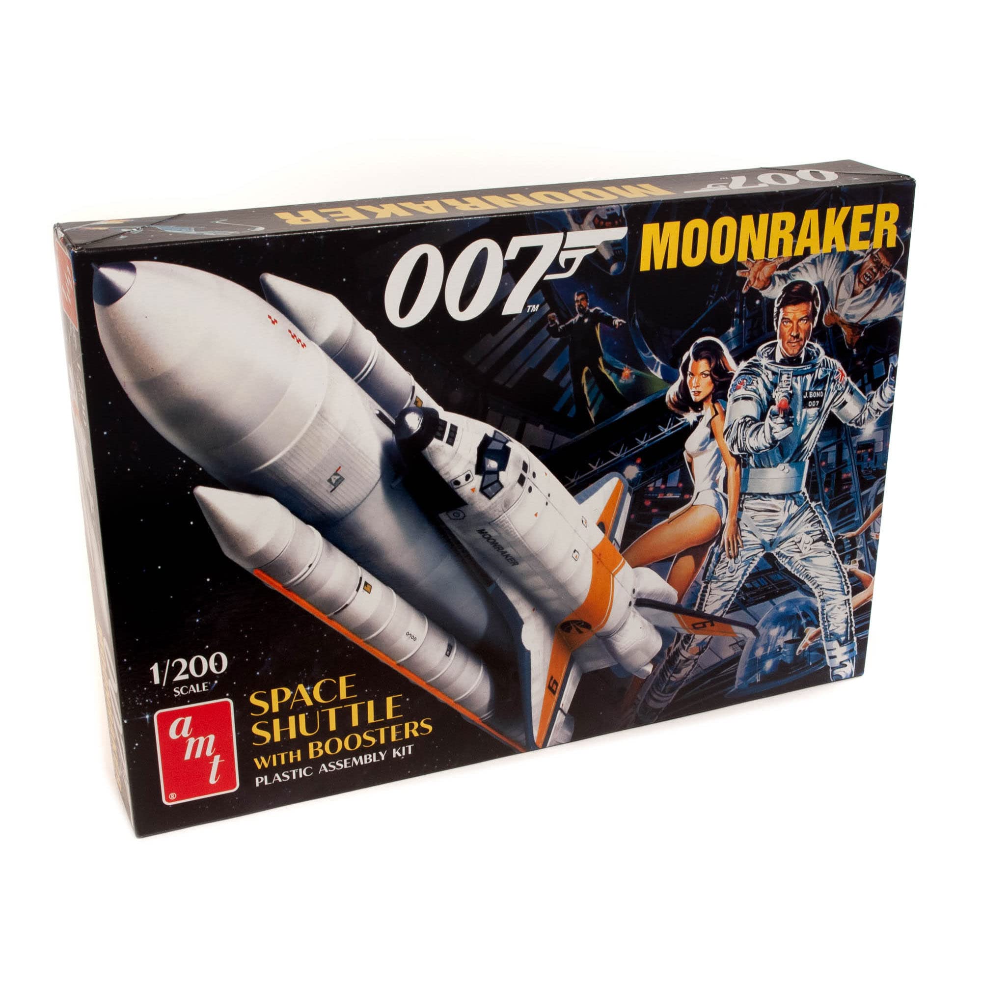 AMT 1208 1/200 Moonraker Shuttle w/Boosters James Bond Model Kit
