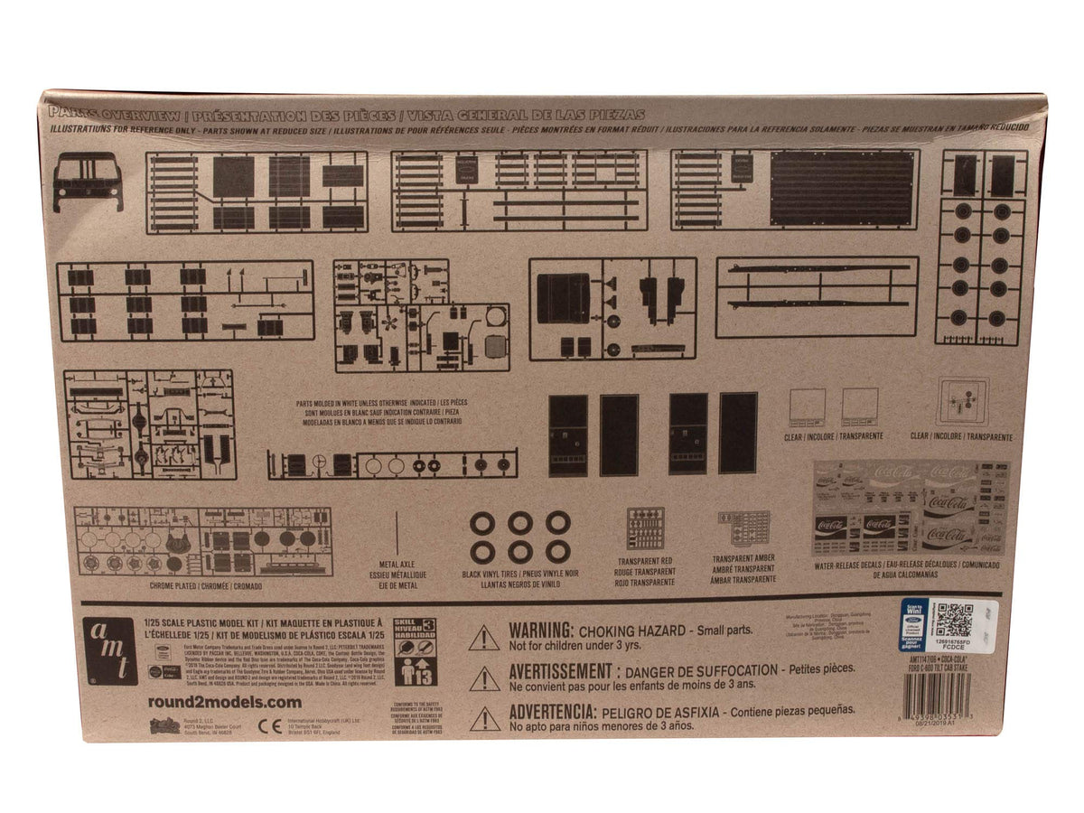 AMT 1147 1/25 Ford C600 Stake Bed w/ Coca-Cola Machine Model Kit