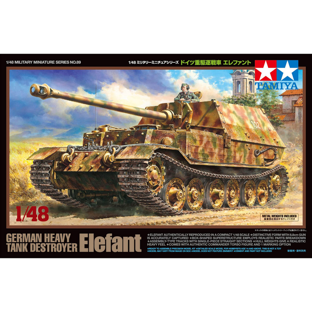 Tamiya 32589 1/48 Elefant German Tank Destroyer WWII Armor Model Kit NIB Sealed