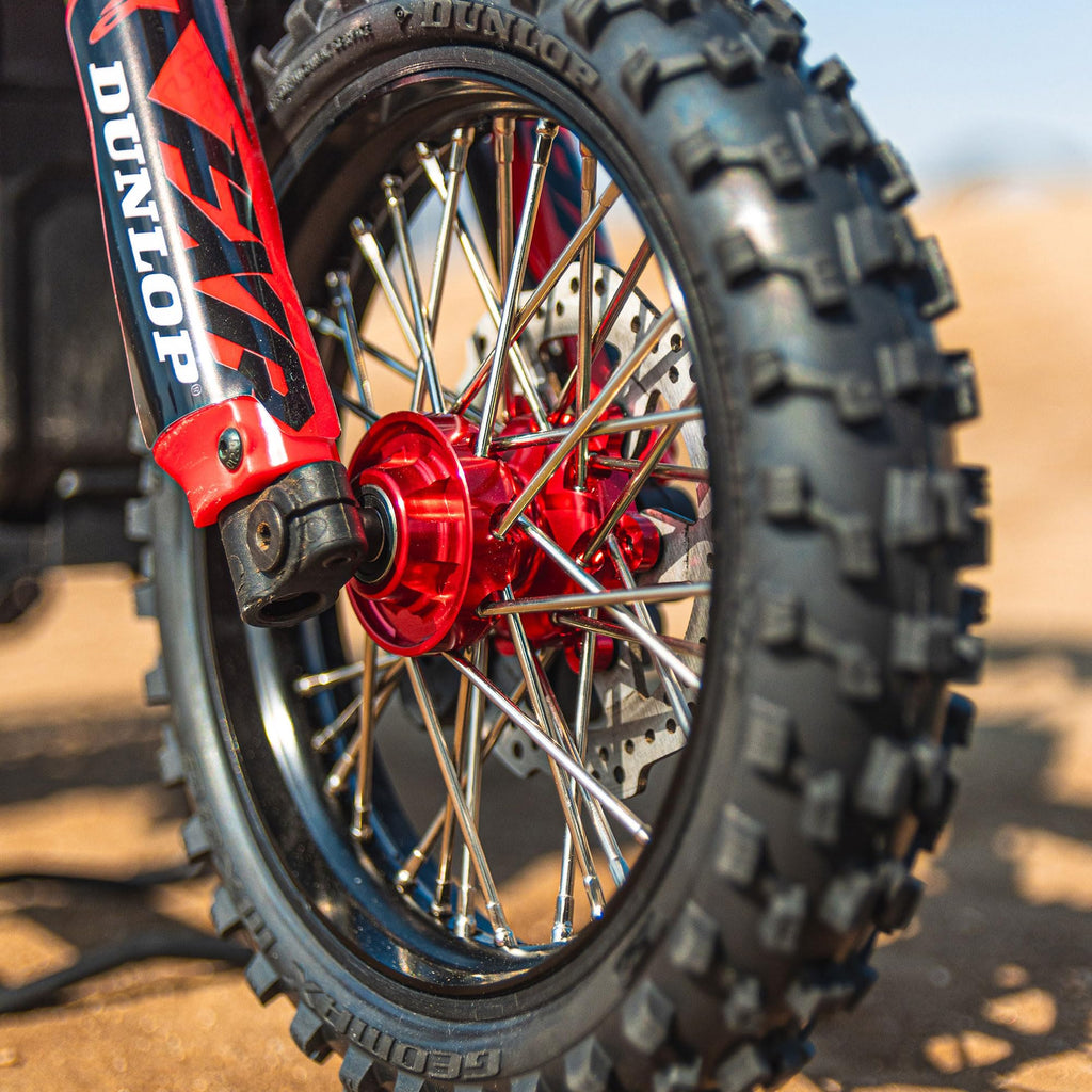 Pro-Line 283600T2 1/4 Pro-Spec Aluminum V2 Bead Front Wheel, Black/Red: Promoto-MX