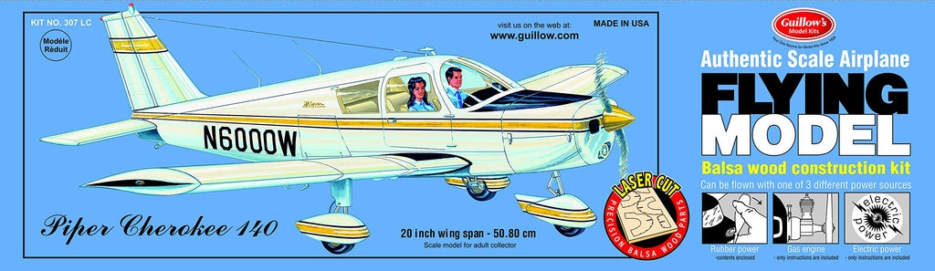 Guillow 307LC Piper Cherokee 140 Laser Cut