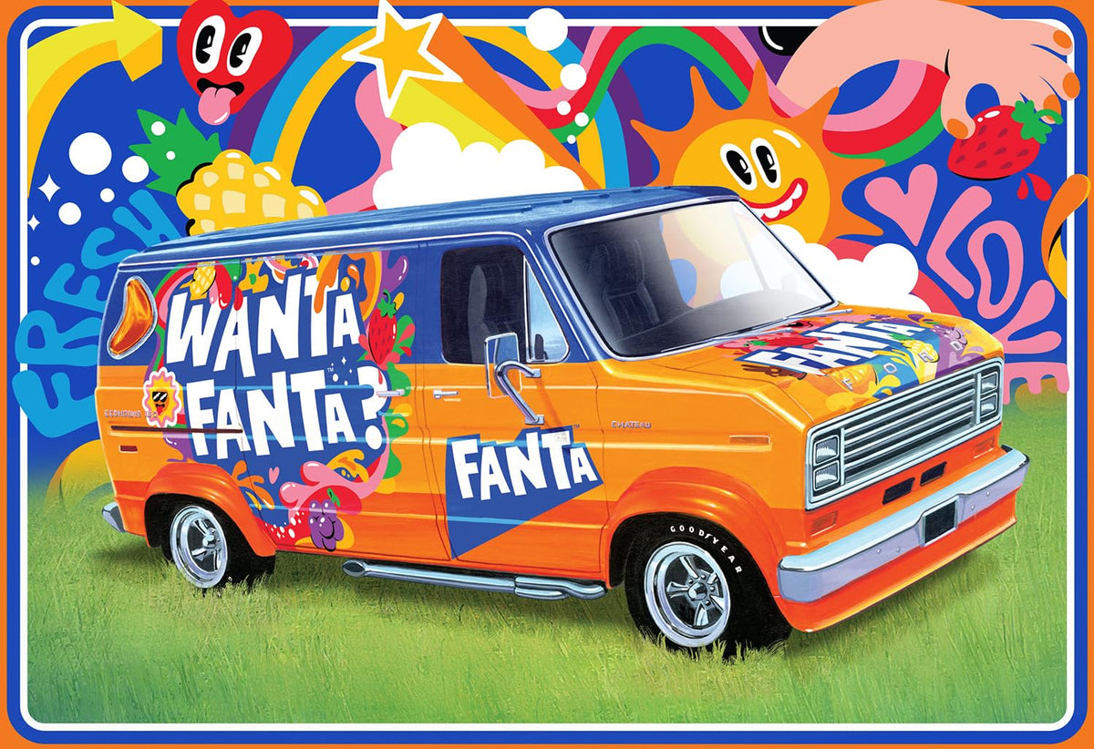 AMT 1471 1977 Ford Custom Van Fanta Model Kit