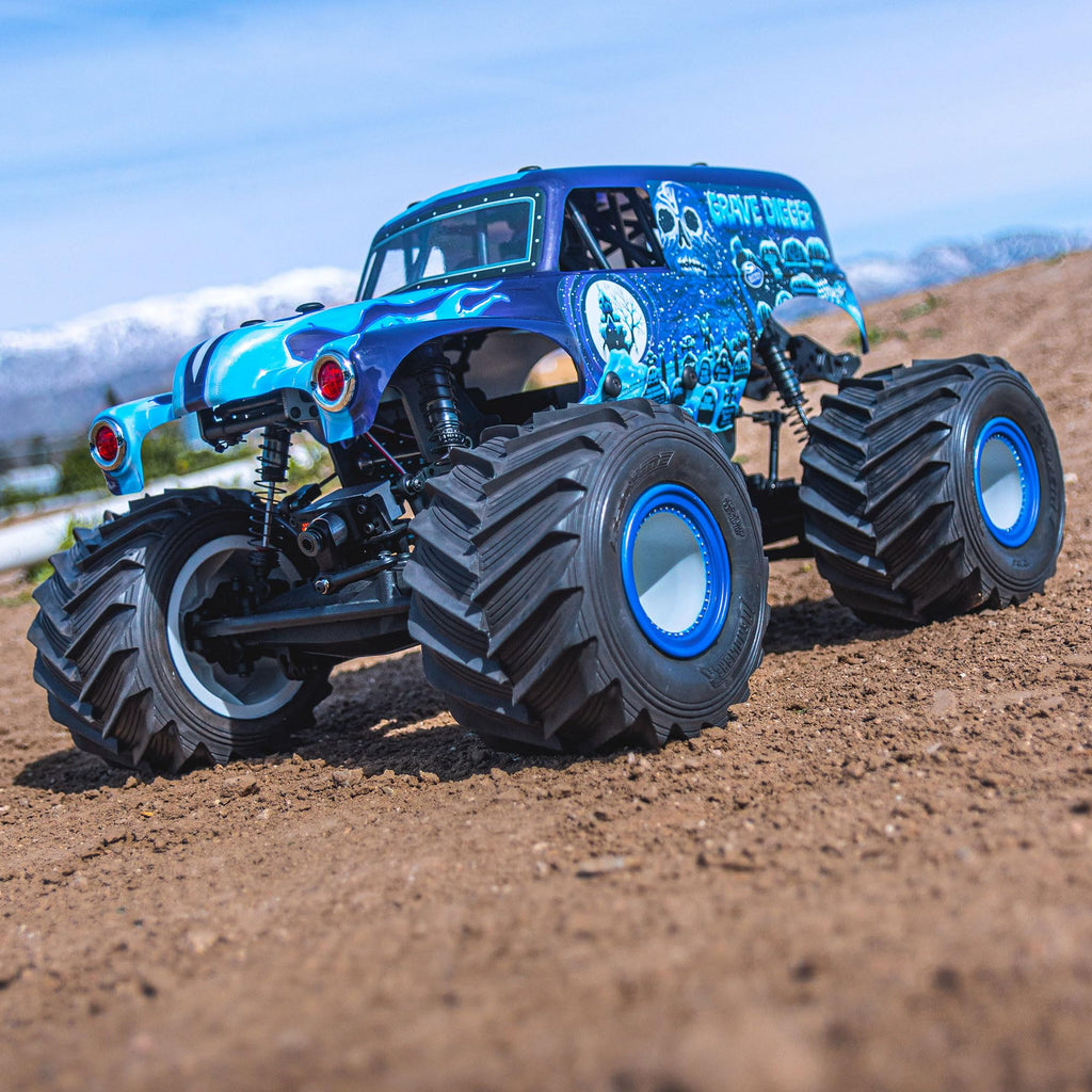 Pro-line Racing 359313 1/10 Grave Digger Ice (Blue) Painted Body Set: LMT