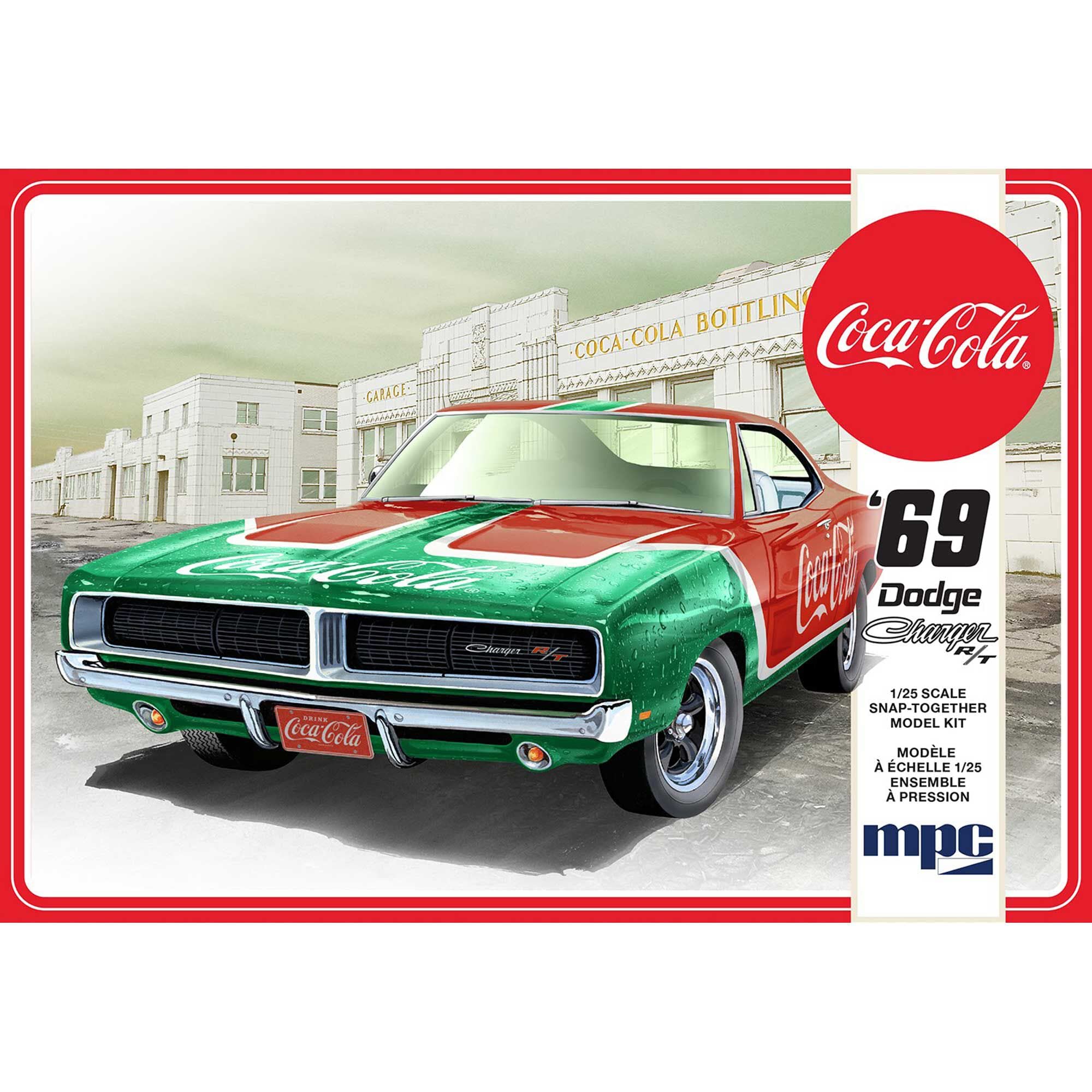 MPC 919M 1/25 1969 Dodge Charger RT Coca-Cola Snap 2T Model Kit