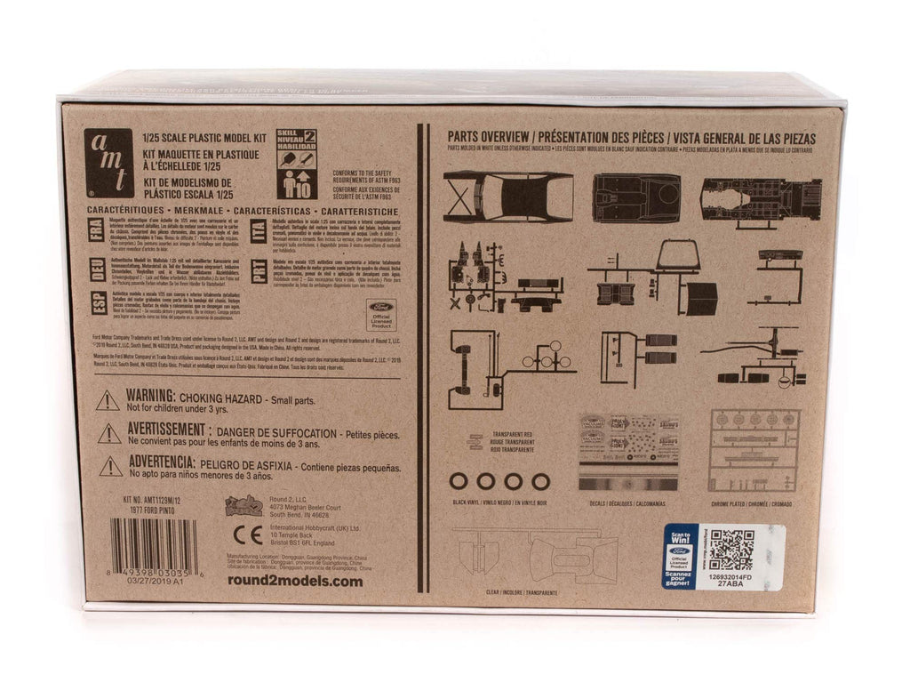 AMT 1129M 1/25 1977 Ford Pinto 2T Model Kit