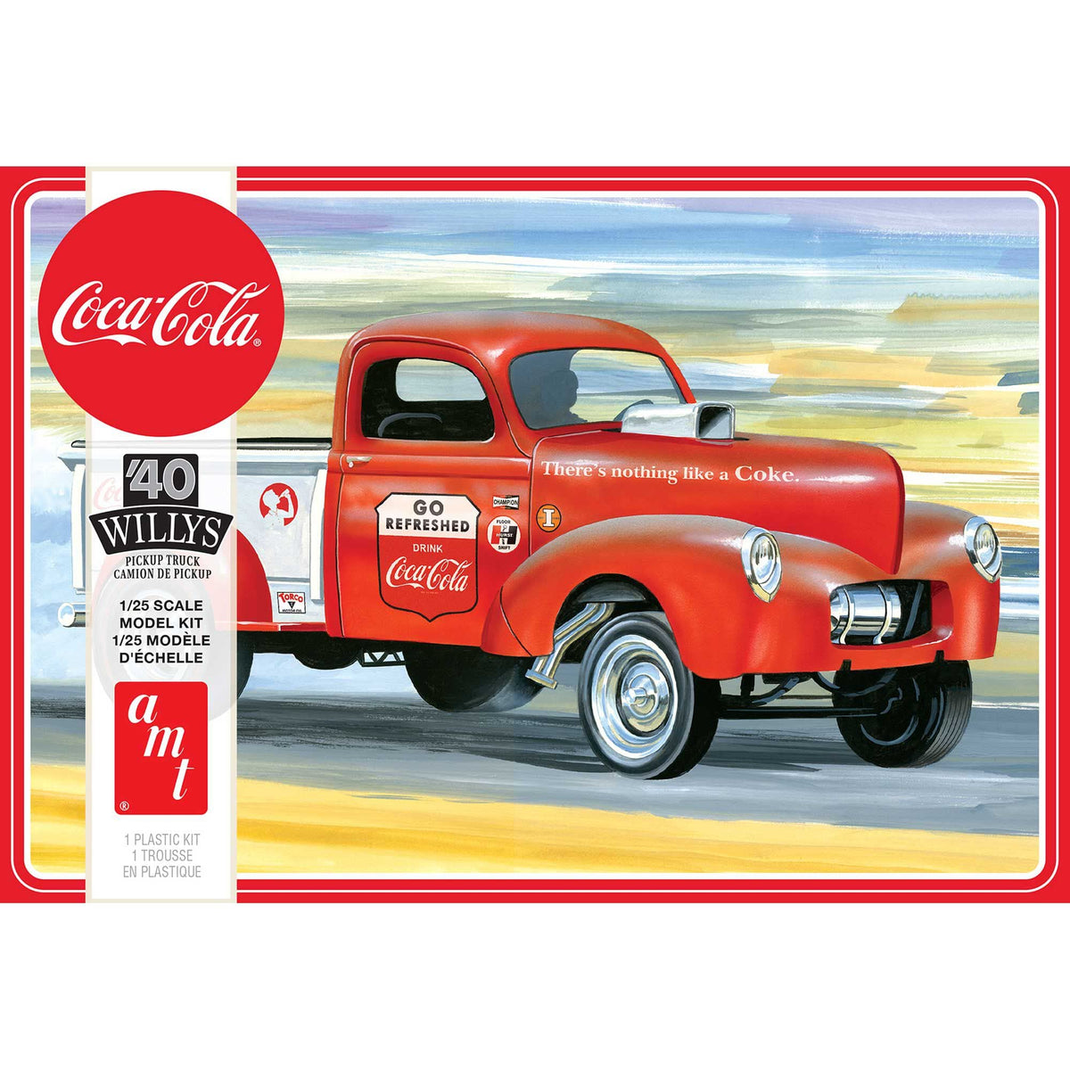 AMT 1145 1/25 1940 Willys Pickup Gasser, Coca Cola 2T Model Kit