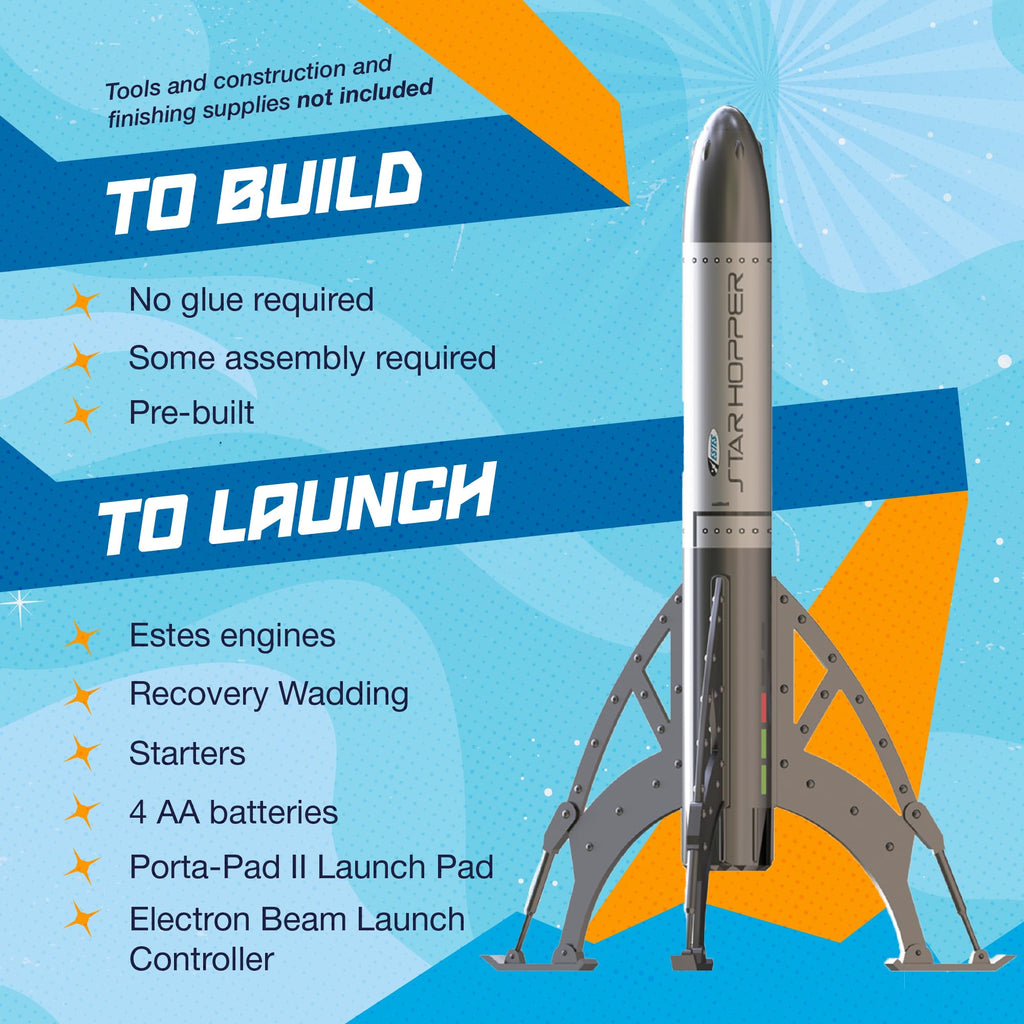 Estes 1721 Starhopper Model Rocket Bulk Pack (12) Beginner