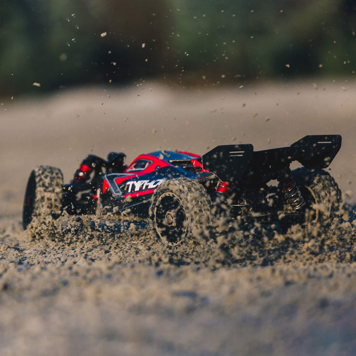 Arrma 8606V5 Typhon 6S 4WD BLX 1/8 Buggy RTR, Black