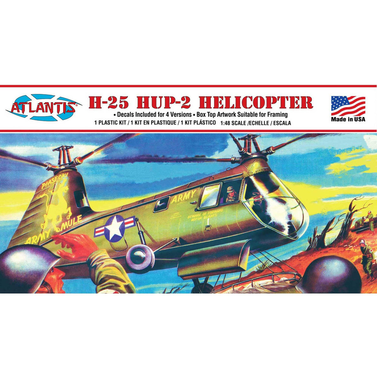 Atlantis A502 H-25 Hup-2 Army Mule Helicopter 1/48