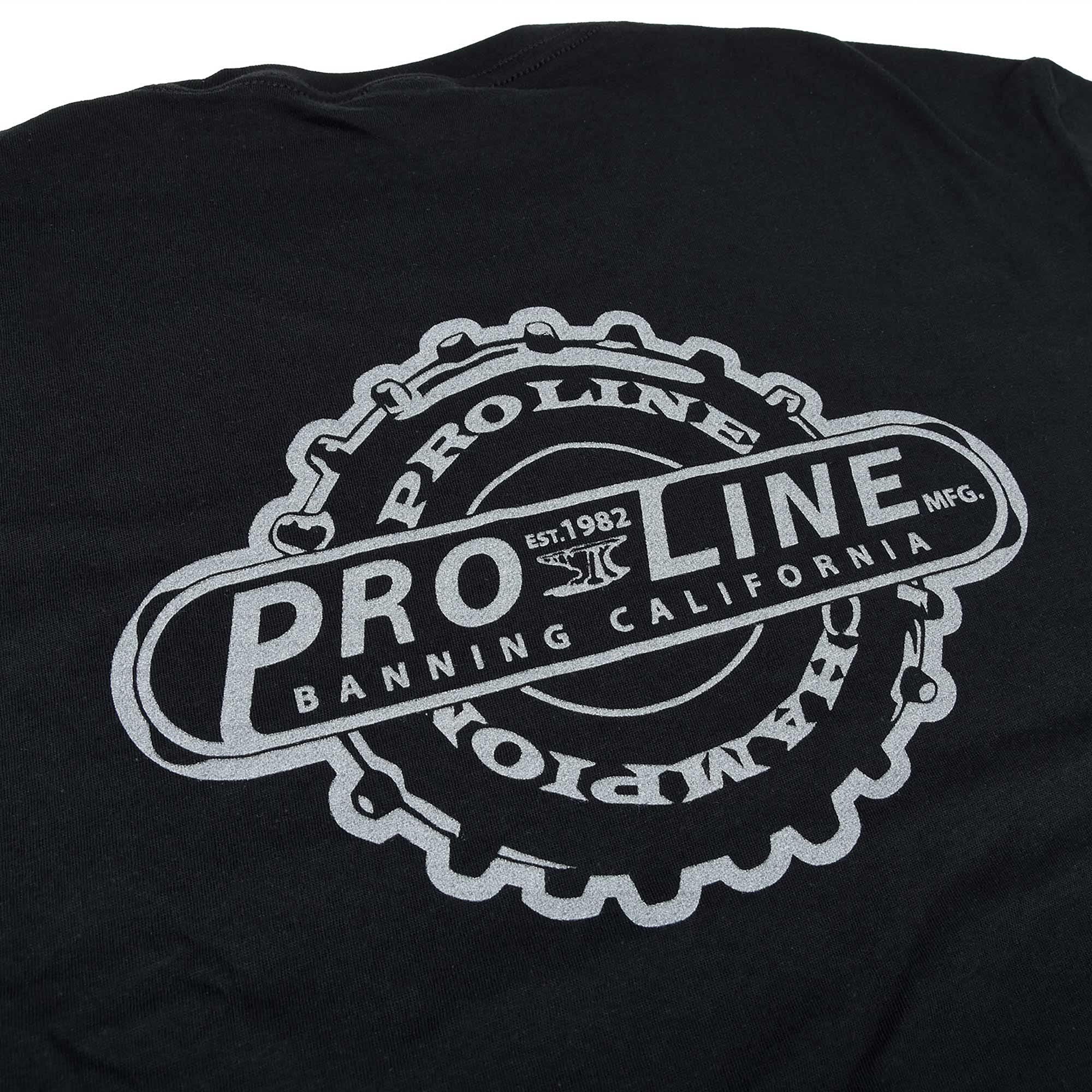 Pro-Line 9855-04 Pro-Line Manufactured Black T-Shirt - X-Large