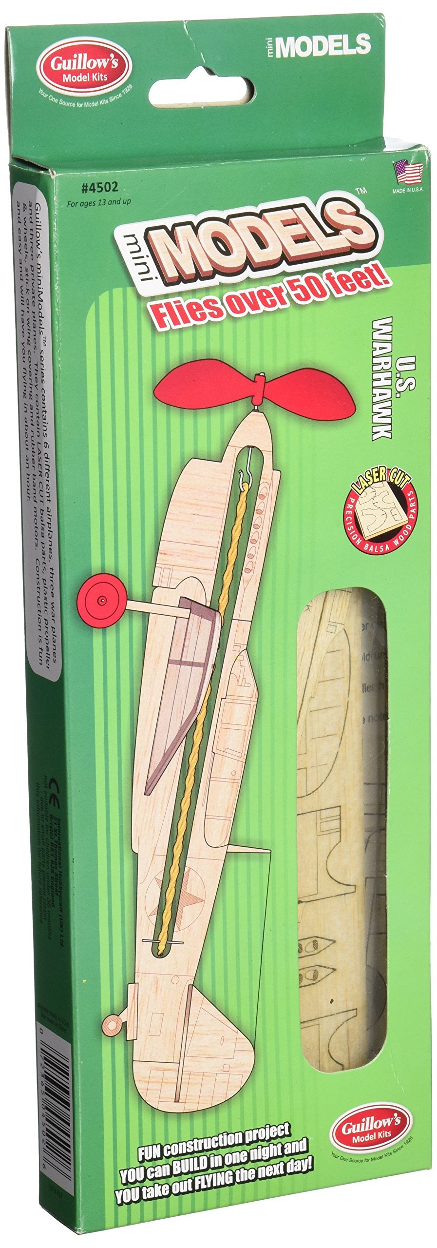 Guillow 4502 Mini Model U.S. Warhawk