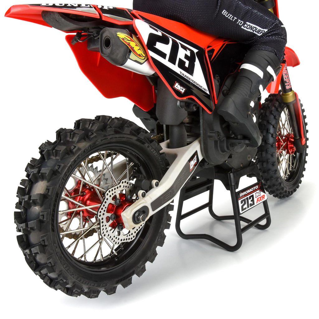 Pro-Line 283700T2 1/4 Pro-Spec Aluminum V2 Bead Rear Wheel, Black/Red: Promoto-MX