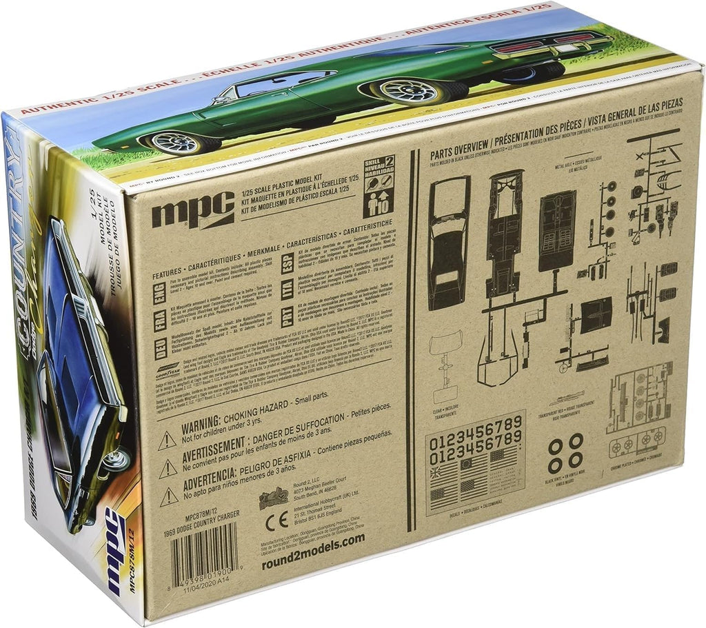 MPC 878 1/25 1969 Dodge Country Charger R/T Model Kit