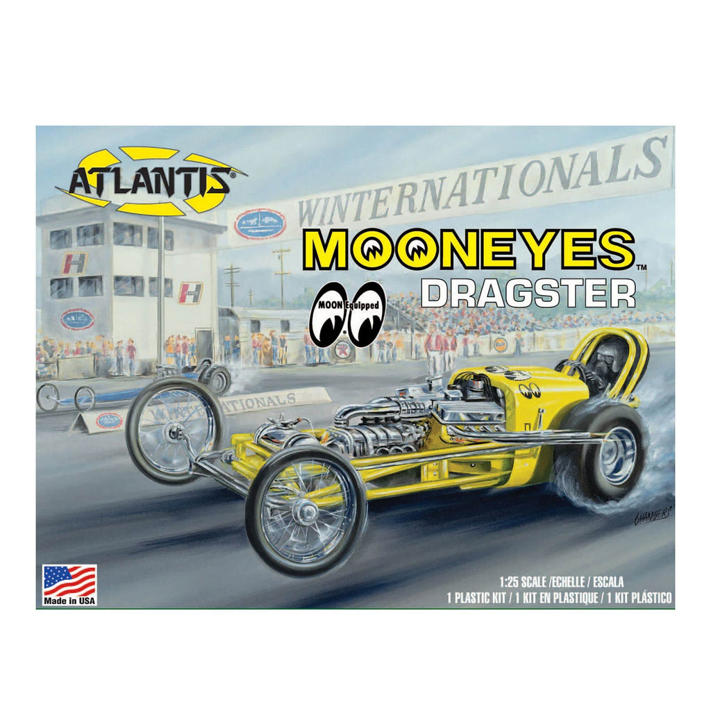 Atlantis H1223 Mooneyes Dragster 1:25 Model Kit