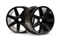 HPI Racing 101156 7 Spoke Black Chrome Trophy Truggy Wheel
