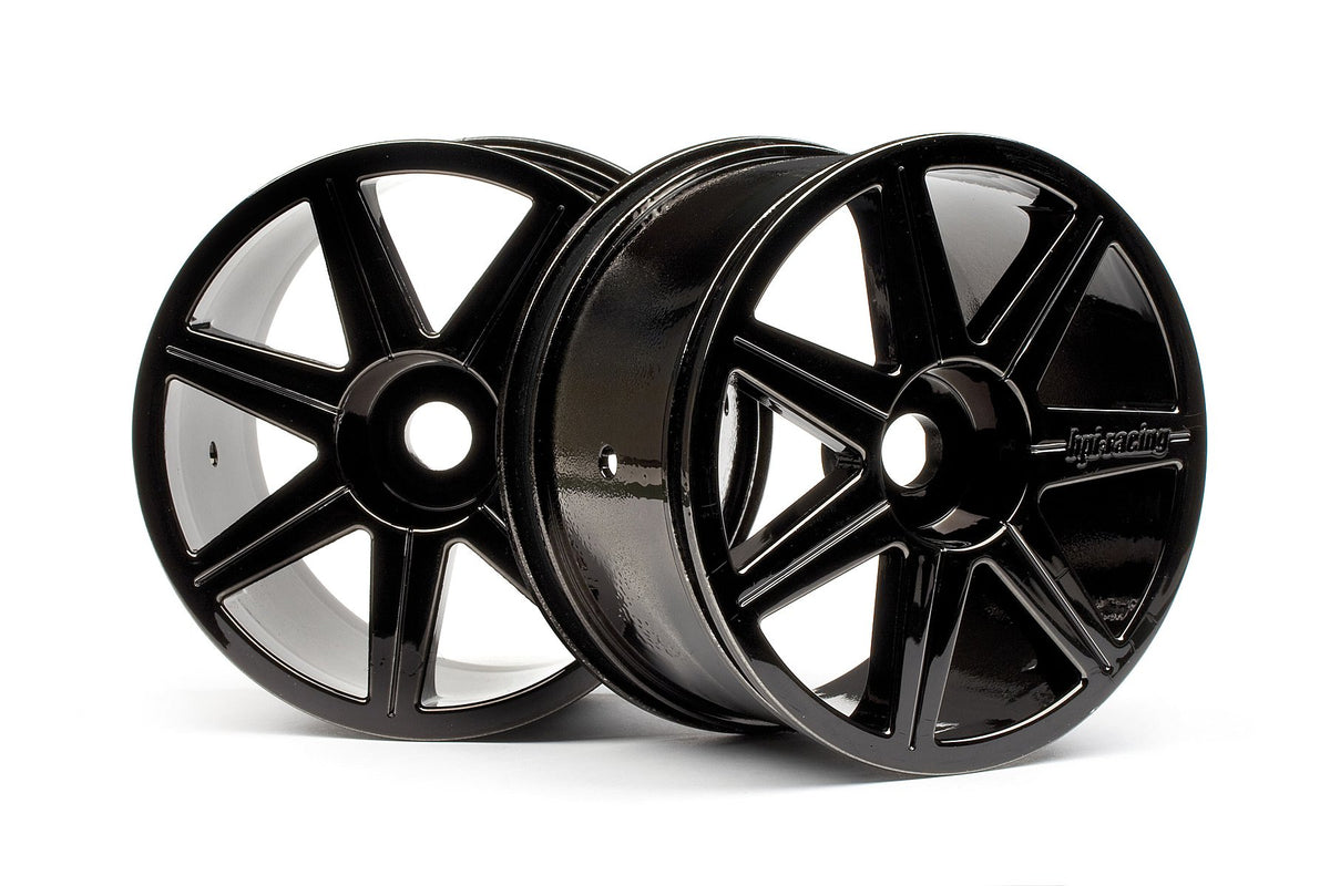 HPI Racing 101156 7 Spoke Black Chrome Trophy Truggy Wheel