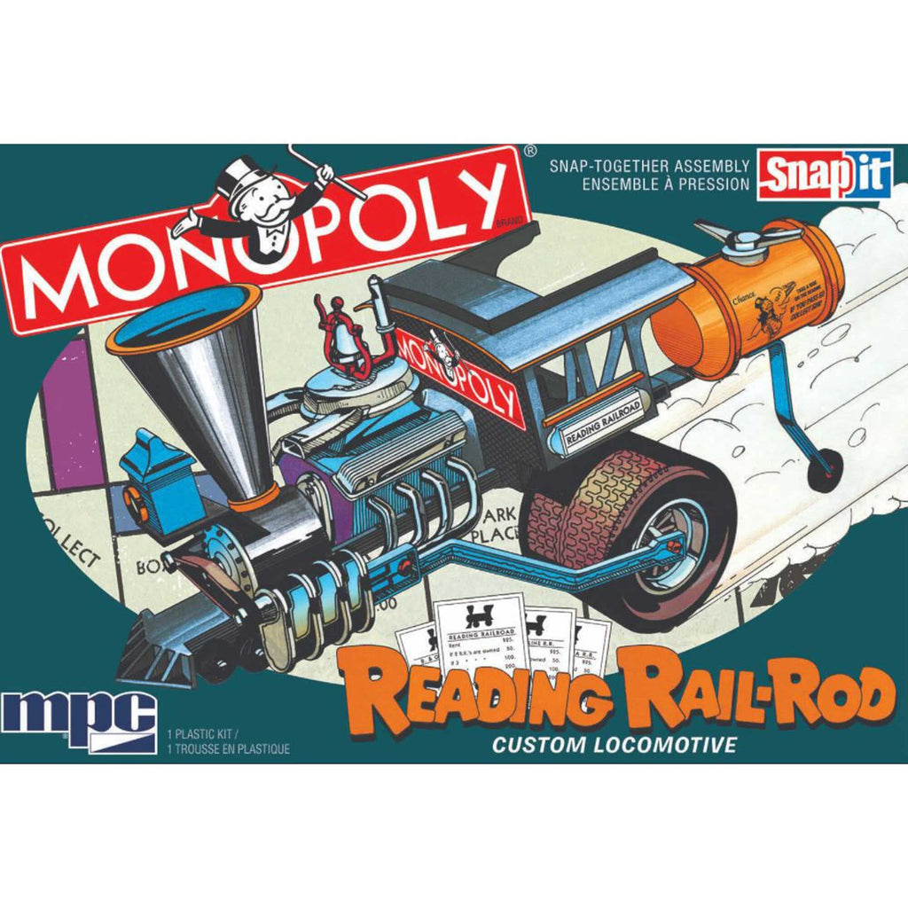 MPC 945M Monopoly Reading Rail Rod Custom Loco (SNAP) 1:25 Model Kit