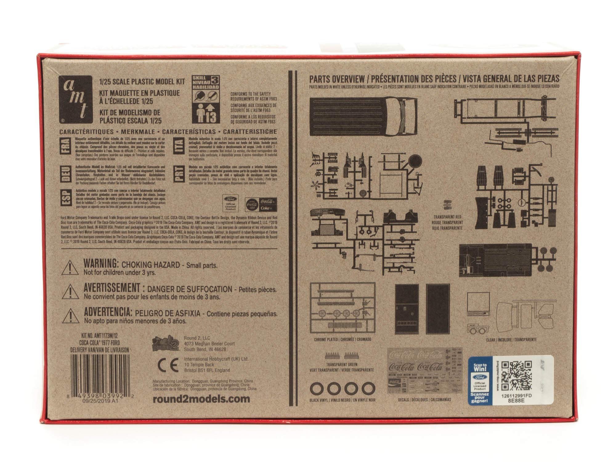 AMT 1173 1/25 1977 Ford Van with Vending Machine Coca-Cola Model Kit