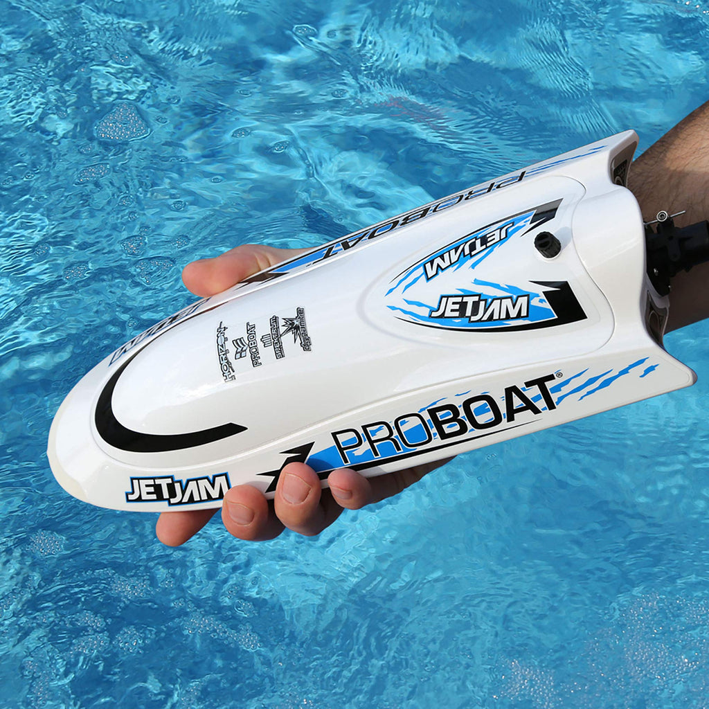 Pro Boat PRB08031T2 Jet Jam 12-inch Pool Racer, White: RTR