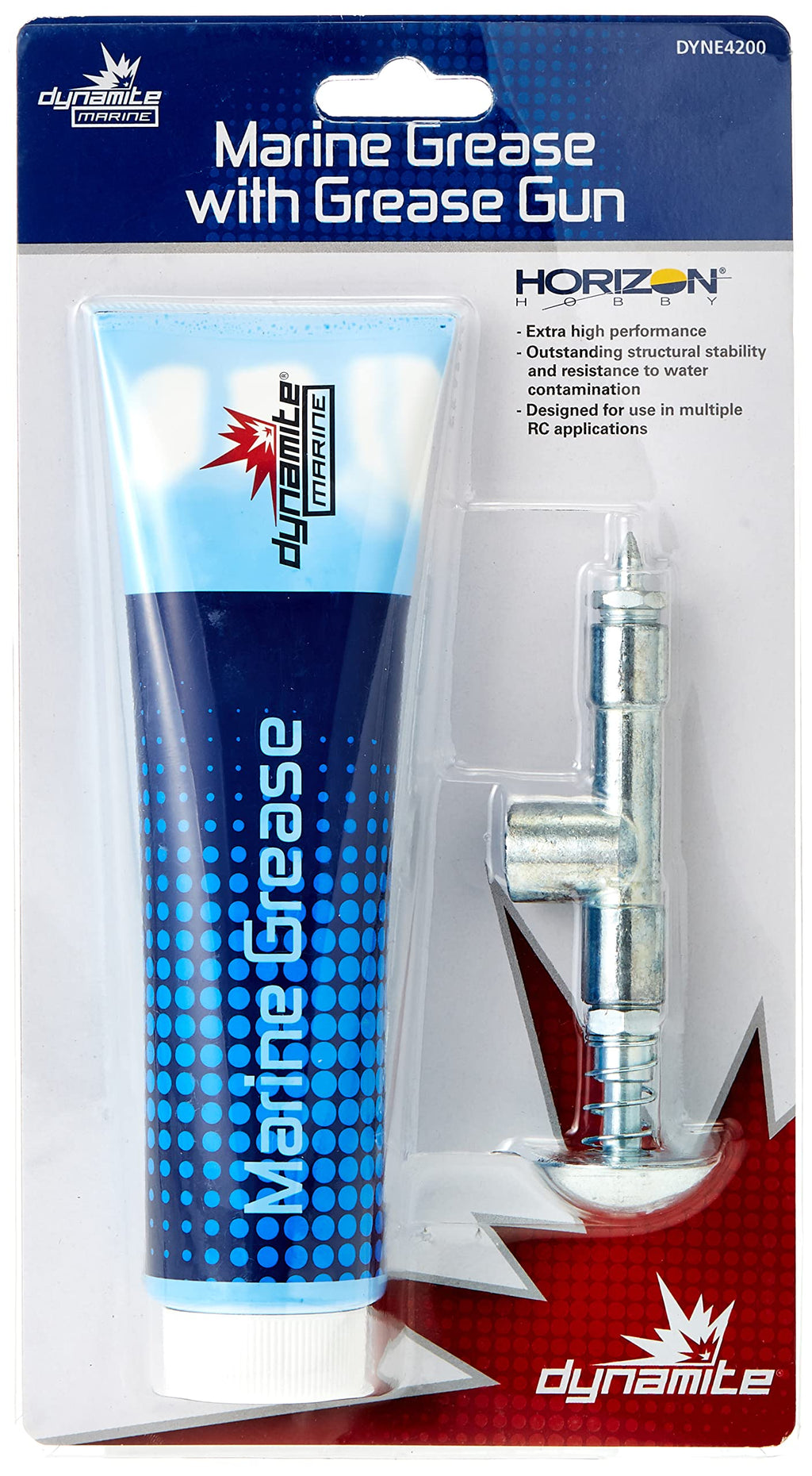 Dynamite DYNE4200 Grease Gun with Marine Grease 5 oz