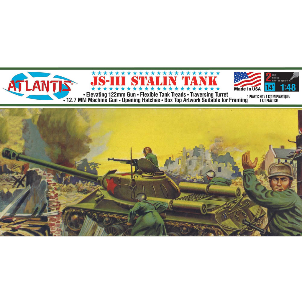 Atlantis A303 Russian JS-III Stalin Tank 1/48 Plastic Model Kit