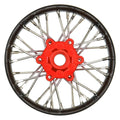Pro-Line 284700T2 Pro-Spec Aluminum V2 Bead Front Wheel Assembled, Black/Red for Losi Promoto-SM