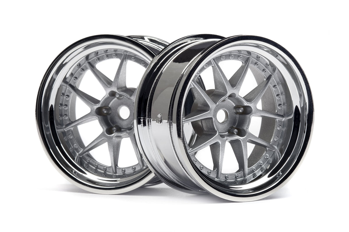 HPI Racing 114636 DY-Champion 26mm Wheel (Chrome/Silver/9mm
