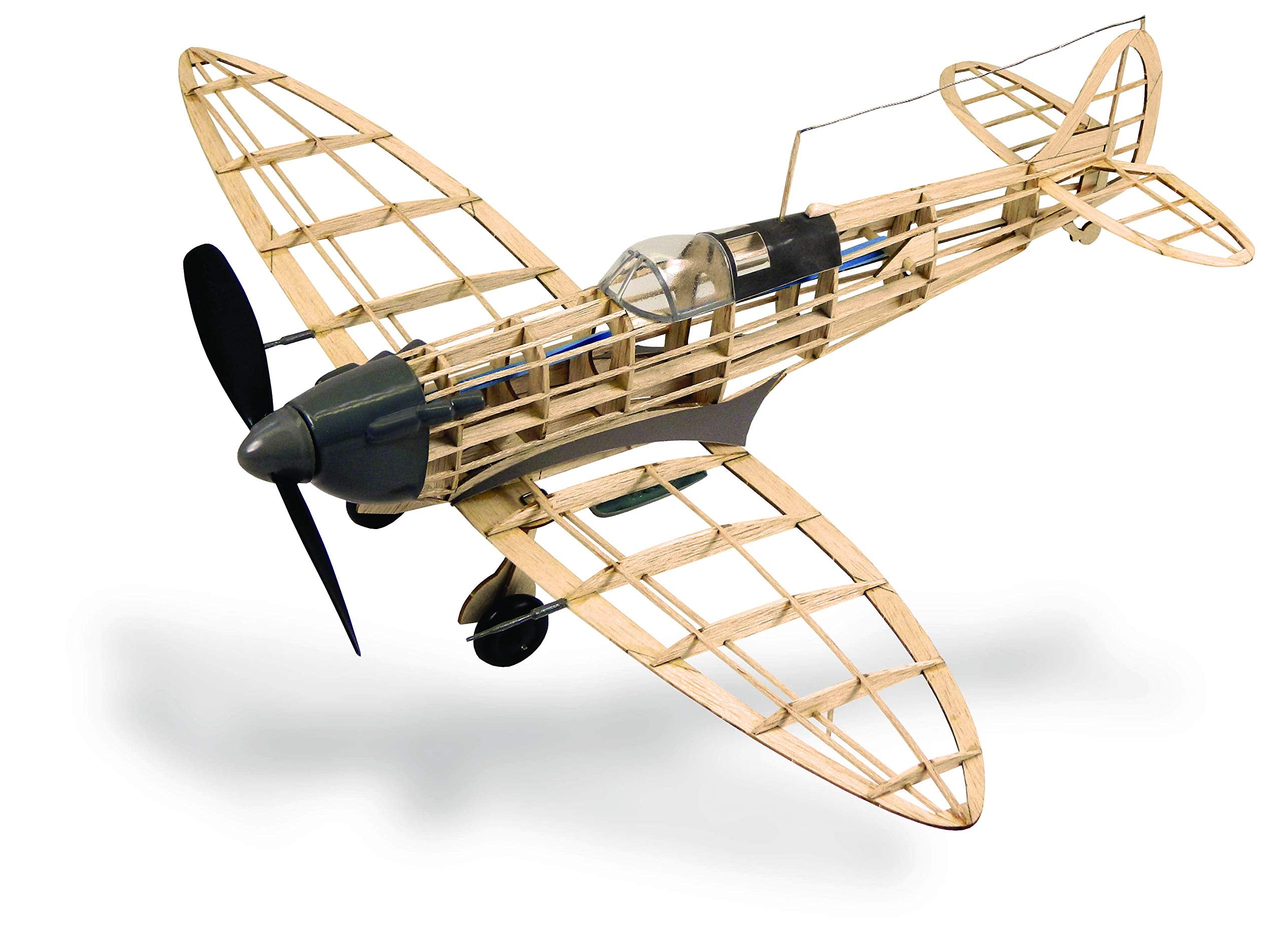Guillow 504 Supermarine Spitfire Mk-1 WWII Laser Cut Balsa Model Kit