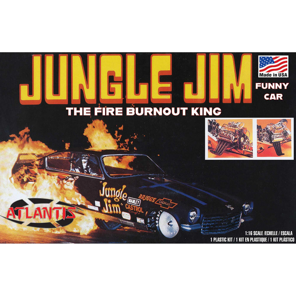 Atlantis H1486 Jungle Jim Vega Funny Car 1/16 Model Kit